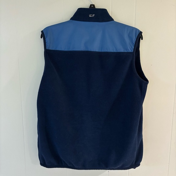 Vineyard Vines Navy Fleece Vest - Picture 2 of 3